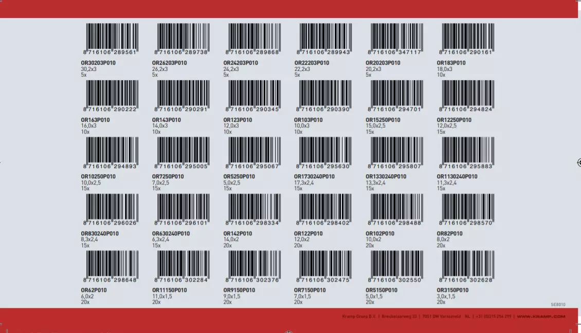 O-ring Sortimentæske C - Danatek - Billede 2