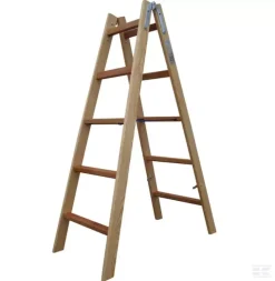 Wienerstige 1,2 Mtr 4 Trin Træ Massive Vanger - Danatek