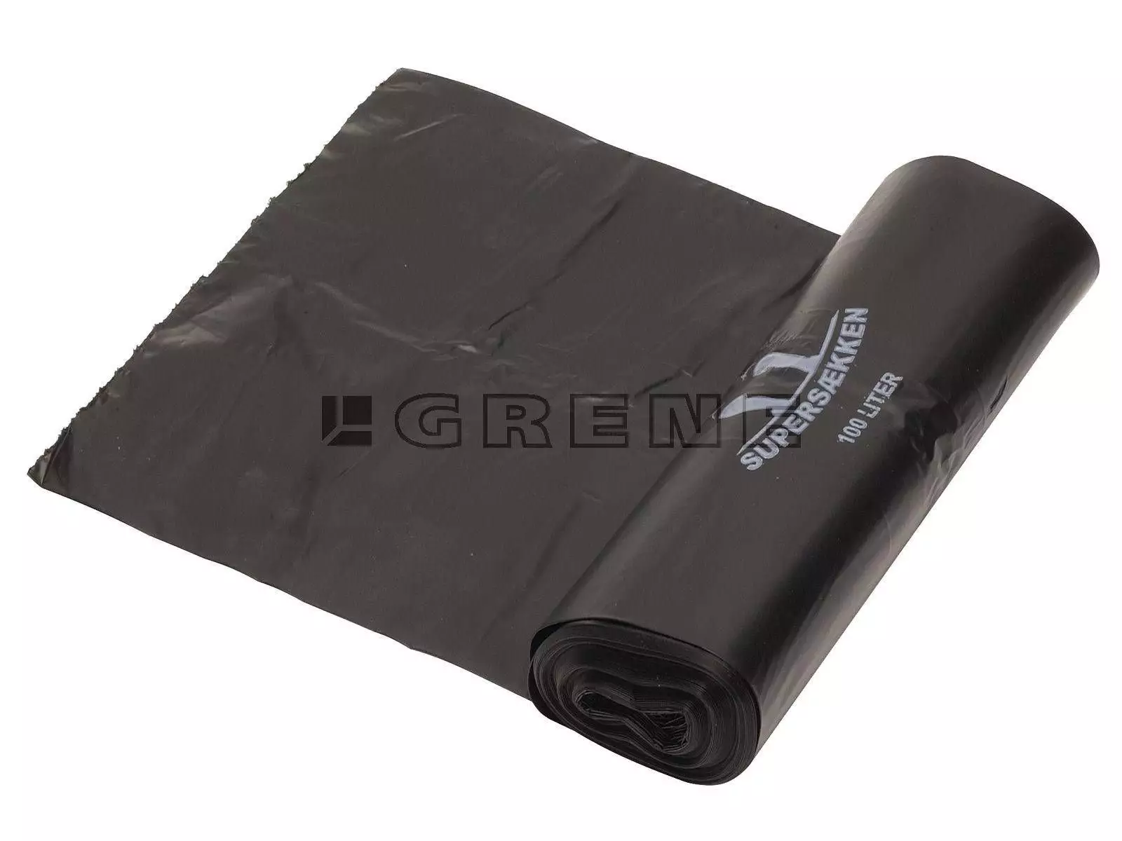Plastiksæk 100 L. Sort 10 Stk. Pr. Rulle - Danatek