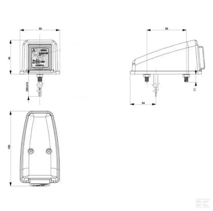 Markeringslys, Front (hvid) - Danatek - Billede 5