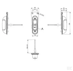 Markeringslys Rød-hvid, Holder - Danatek