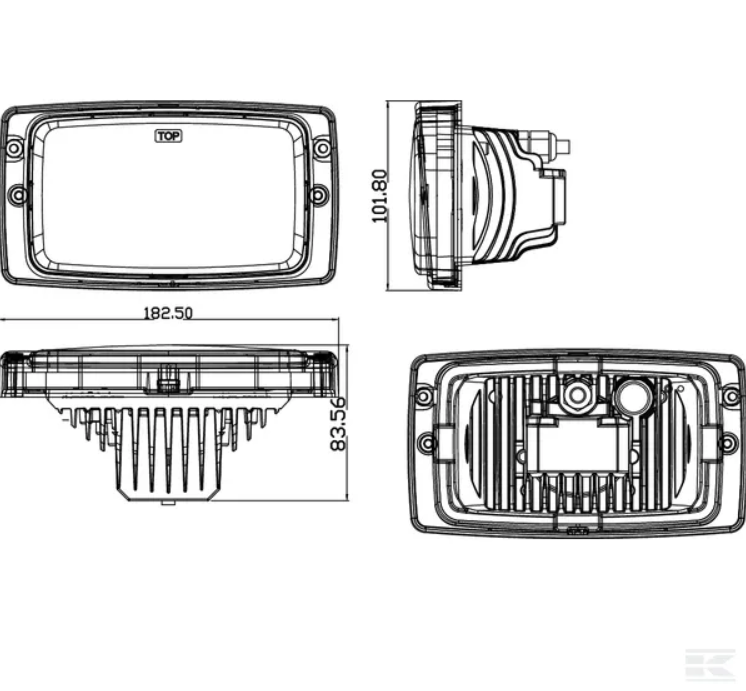 Forlygte LED, 21W, Kramp - Danatek - Billede 2