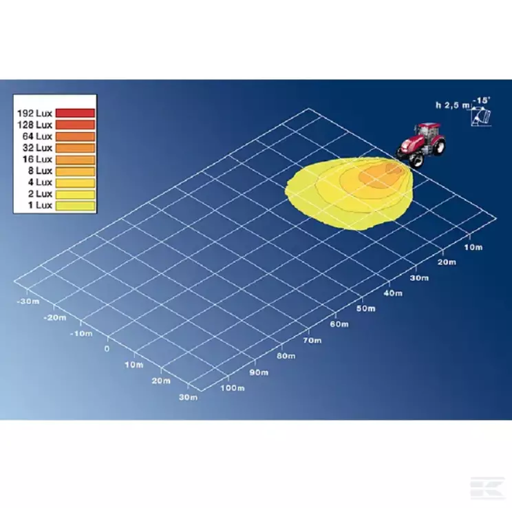 Hella Ultra Beam Standard Arbejdslygte Til Påbygning. - Danatek - Billede 2