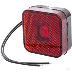 LED Markeringslygte, Firkantet, 12-24 V, 65x65x28 Mm, Kramp