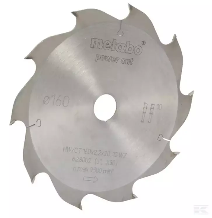 Rundsavklinge HM Ø160 X 20 Mm 10 Tds Passer Til KS54 KSE54 Plus - Danatek