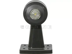 Markeringslygte LED 12/24V Rød-klar Venstre På Gummiarm Lige - Danatek