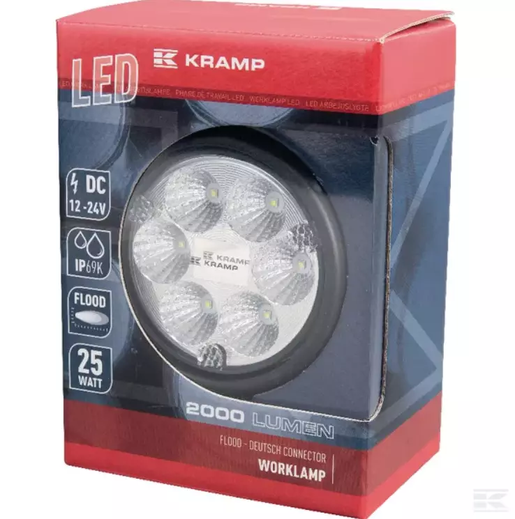 LED Arbejdslygte 2000 Lumen 25W Nærområde - Danatek - Billede 3