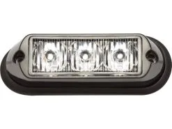 Blitz Blink Gul 12V 24V 3 LED'er - Danatek