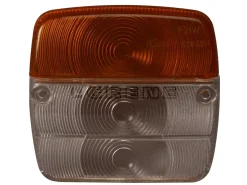 Lygteglas, Gennemsigtig/gul, Kvadratisk 108x103 Mm Venstre/højre Ajba - Danatek