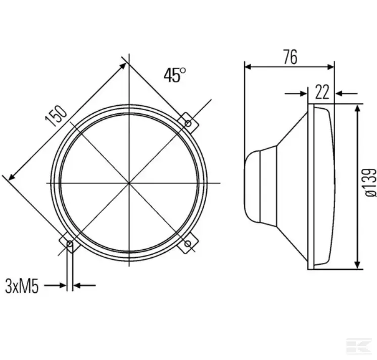 Lygteindsats JD AL69316 - Danatek - Billede 2