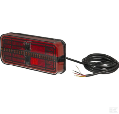 Baglygte Rektangulær Dynamic (integreret Modstand) LED 12-24V Kramp - Danatek