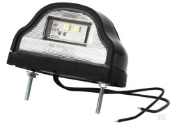 Nummerpladelygte Sort LED 12-24 V, 101x58,5x59,6 Mm - Danatek