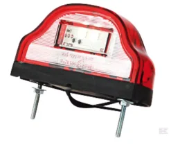 Nummerpladelygte Rød LED 12-24 V, 101x58,5x59,6 Mm - Danatek
