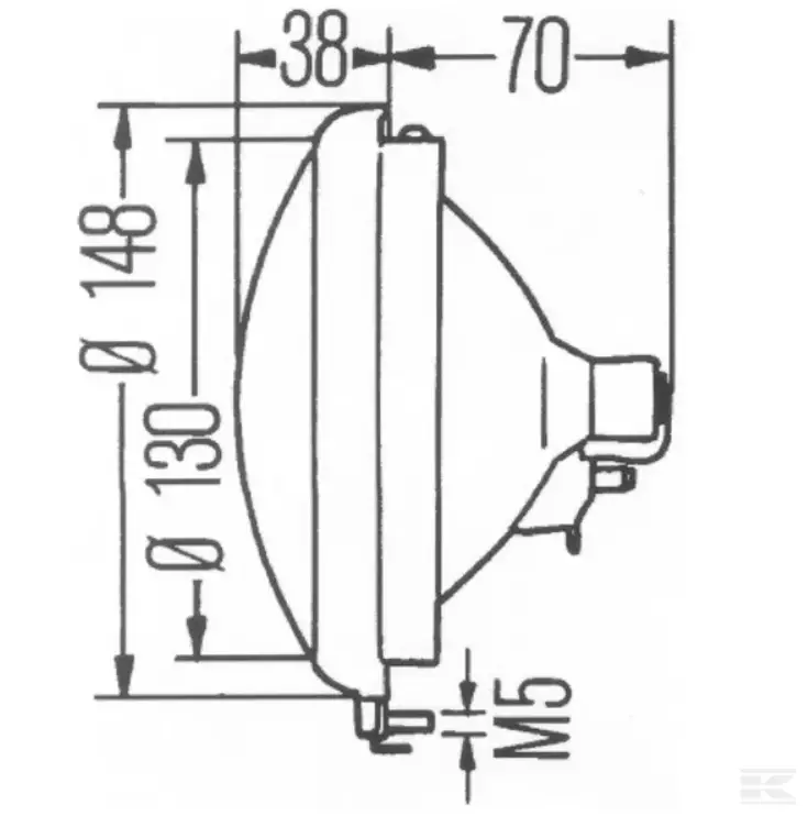 Forlygteindsats S2 T4W - Danatek - Billede 2