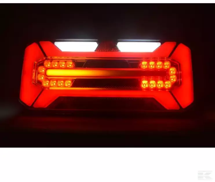 Baglygte Rektangulær Venstre LED 12-24V Kramp - Danatek - Billede 3