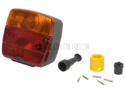 Baglygte Højre Med Nummerpladelys AJBA Til Hurtigkobler - Danatek