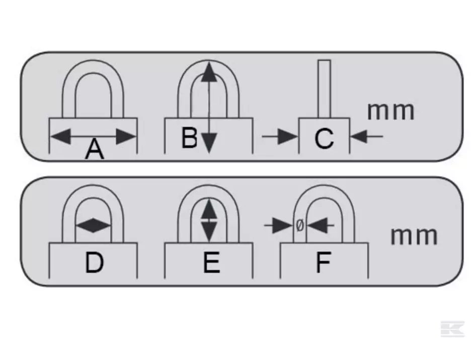 Hængelås Abus 65/40 Høj Bøjle SB - Danatek - Billede 2