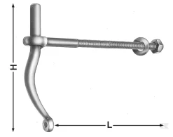 Skruestabel 16 X 250 Mm - Danatek