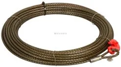 Stålwire 10 Mm X 50 M Kompakteret Rød Krog Fransgård - Danatek