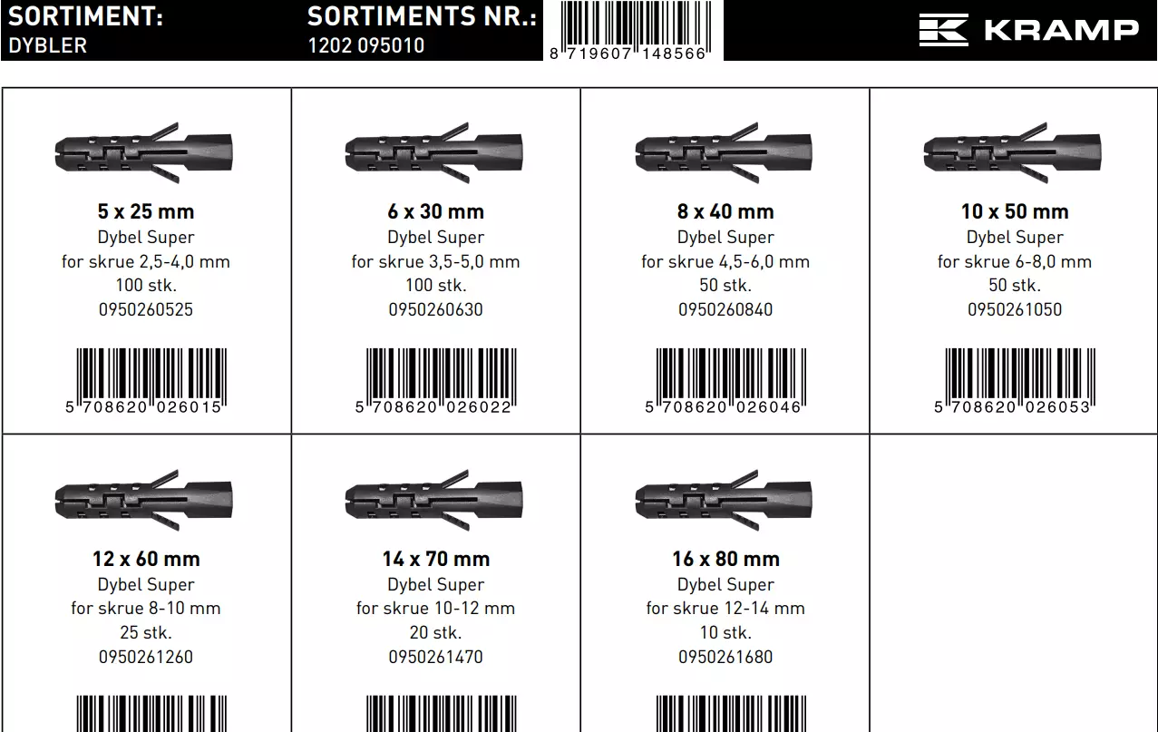 Sortiment Dybler - Danatek - Billede 2